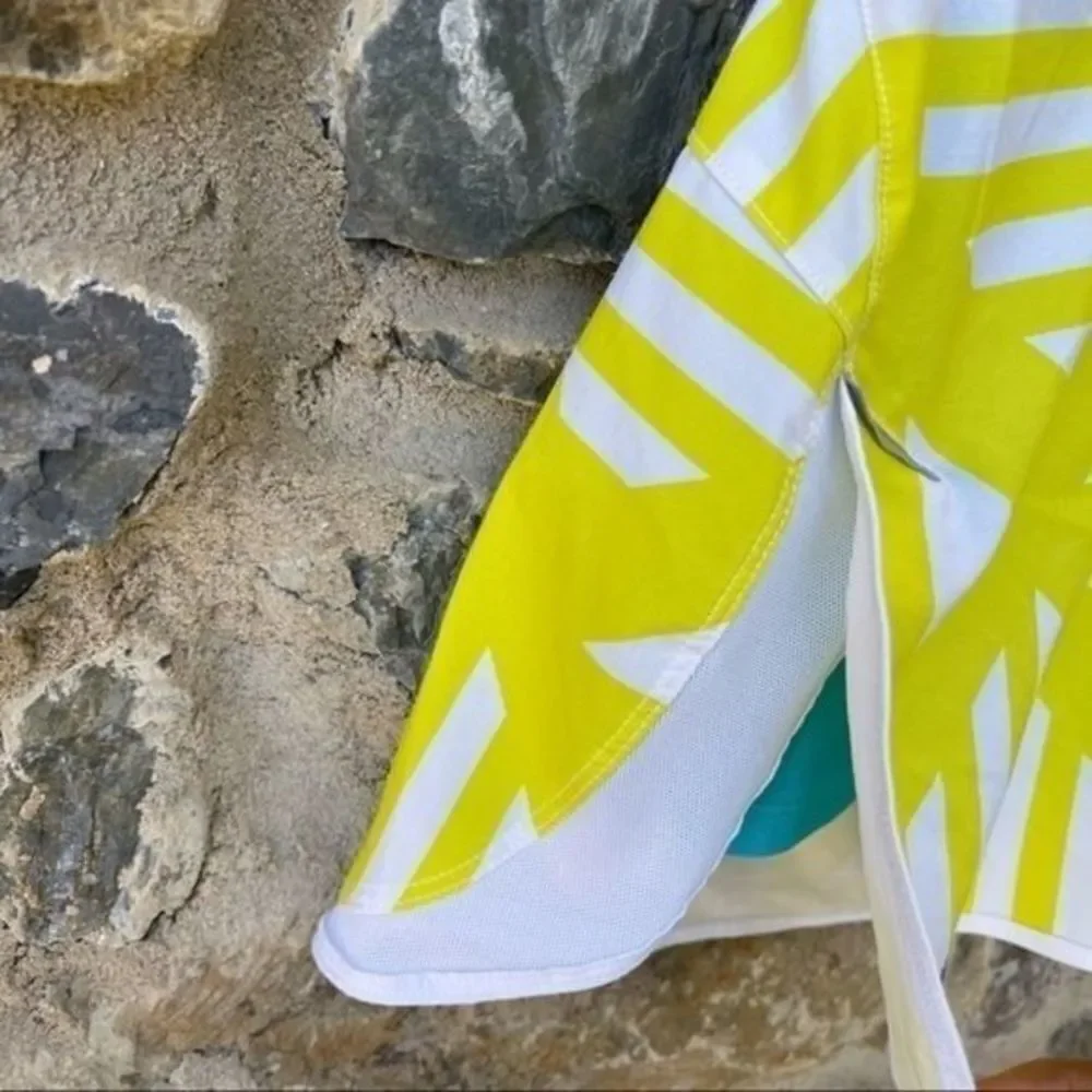Nike dri-fit skort neon yellow turquoise blue